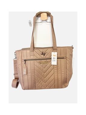 Lug Quilted Chevron Tote in Taupe new with tags.